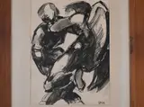 Karel Rechlík, Struggle, Ink, paper