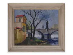 Jaroslav Kotas, From Kampa, First half of 20th century, Oil on canvas