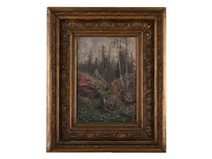 Václav Březina, Paired Landscapes, Late 19th/early 20th century, Oil, canvas, hardboard