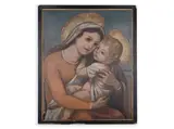 František Hudeček, Madonna with Baby Jesus, 1936, Oil on cardboard