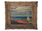 Adolf Alex Zahel, A Motif from Crete, Second half of the 20th century, Oil on plywood