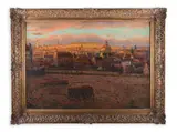 Jaroslav Šimůnek, Vinohrady, 1930s, Oil on plywood
