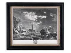 Jean-Joseph Balechou, Stormy Sea, First half of the 18th century, Etching, paper