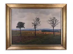 Vilém Kafka, Rowan Trees, 1939, Oil on canvas