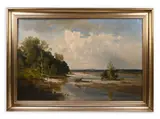 Fritz Halberg-Krauss, On the Banks of Chiemsee, First half of 20th century, Oil on canvas