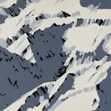 Gerhard Richter, Schweizer Alpen I (B2), 1961, Farbserigrafie auf leichtem Karton