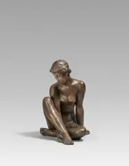Fritz Klimsch, Siesta, 1955 (Entwurf), Bronze, hellbraun patiniert