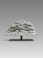 Emil Cimiotti, Baum, 1991, Bronze, bemalt. Auf Eisenständer