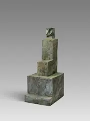 Dietrich Klinge, Der Schrei, 1993, Bronze, grünbraun patiniert