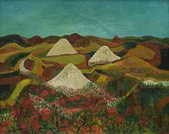 Josef Scharl, Kreideberge/Kalkberge, 1932, Öl auf Leinwand