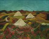 Josef Scharl, Kreideberge/Kalkberge, 1932, Öl auf Leinwand