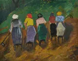 Werner Scholz, Ohne Titel, Ca. 1925/27, Öl auf Karton