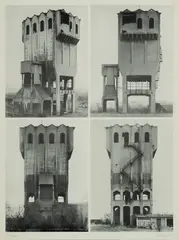 Bernd und Hilla Becher, Kokskohlenturm (Grube Eschweiler Reserve), Offset auf beschichtetem Offsetkarton