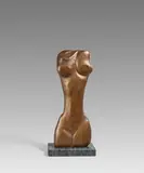 Margarete (Marg) Moll, Akt, 1956 (Entwurf), Bronze, braun patiniert