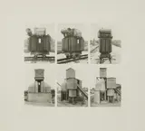 Bernd und Hilla Becher, Lore und Förderturm, 1971, Offsetlithografie auf leichtem Karton