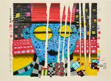 Friedensreich Hundertwasser, White Fog Song of a Mandarin
