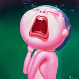 Jun Yin, "Crying", 2007, Öl auf Leinwand