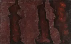 Markus Lüpertz, Balken, Wohl 1960er, Öl auf Leinwand
