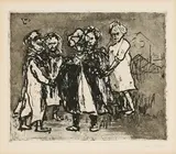 Emil Nolde, Ringel-Rosenkranz, 1908, Radierung auf Bütten