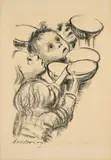 Käthe Kollwitz, Deutschlands Kinder hungern!, 1923, Kreidelithografie auf Velin