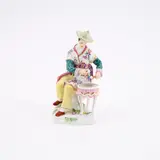 Japaner mit Kesselpauke by Meissen, 20. Jh, Porzellan, farbig staffiert, gold dekoriert, sold May 2025