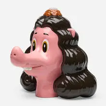 Nicasio Fernandez, Blooming, 2021, glazed porcelain, glass