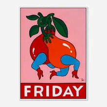 Piet Parra, Friday, 2019, enamel on metal
