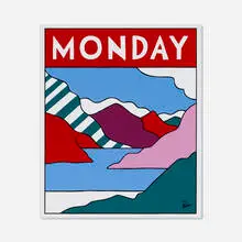 Piet Parra, Monday, 2018, enamel on metal