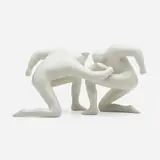 Cleon Peterson, Balance of Power (White), 2016, glazed porcelain