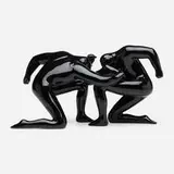 Cleon Peterson, Balance of Power (Black), 2016, glazed porcelain