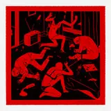 Cleon Peterson, Junkie, 2015, screenprint in colors