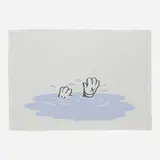 House of Voltaire Blanket (Blue) by Kaws, 2019, cashmere, sold Sep 2022