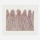 James Siena, Enderlocke, 2020, screenprint in colors on Waterford