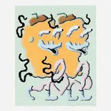 Joakim Ojanen, Twins on a Roll, 2018, screenprint in colors on Mohawk Superfine UltraWhite