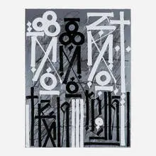 RETNA, Eastern Realm, 2014, screenprint
