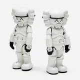 Kaws X Lucas Films, Stormtroopers (White), pair, 2008, painted cast vinyl