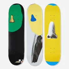 John Baldessari X Supreme, Skateboard decks, set of three, 2010, screenprint on 7-ply maple