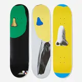 John Baldessari X Supreme, Skateboard decks, set of three, 2010, screenprint on 7-ply maple