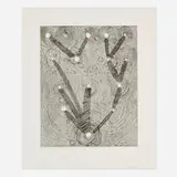 Al Taylor, Untitled (Large Map), 1988, etching on Somerset Satin
