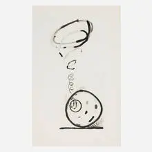 Al Taylor, Untitled (Double Spiral), 1988, etching on Somerset Satin