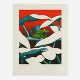 Ken Price, Jivaroland Frog Cup, 1968, lithograph in colors on Copperplate Deluxe