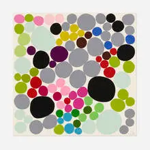 Polly Apfelbaum, Durham Dogwood, 2010, Variant woodblock print in colors on Sauders Waterford