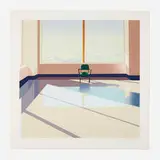 John Register, Waiting Room for the Beyond, 1988, screenprint in colors