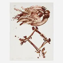 Melvin Edwards, For Giza, 1991, lithograph in colors