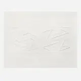 2-B (from Embossed Linear Construction) by Josef Albers, 1969, inkless embossing on Arches Watercolor, sold Sep 2022