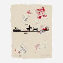 Alexis Smith, Desire, 1999, screenprint and collage in colors on handmade paper