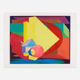Al Held, Putu, 1988, spit bite etching and aquatint in colors on Somerset