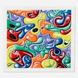 Kenny Scharf, Yummy, 2021, screenprint in colors