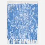 Sam Francis, Untitled (SF-351) (from the Papierski portfolio), 1992, lithograph in blue on BFK Rives