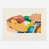 Tom Wesselmann, Nude with Rose, 1976, screenprint in colors with embossing on BFK Rives